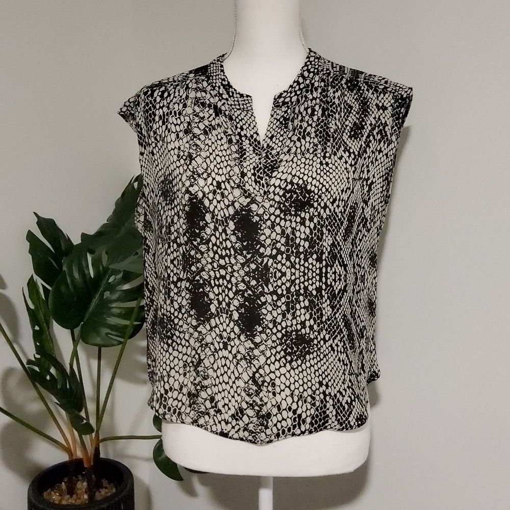 Parker SILK Python Print Blouse